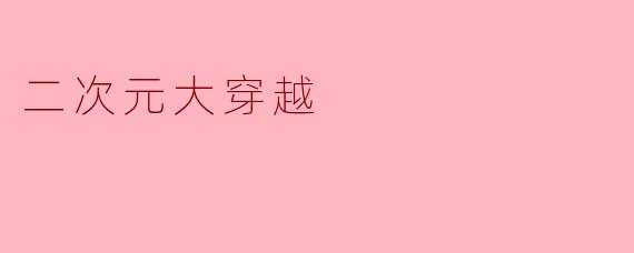 二次元大穿越