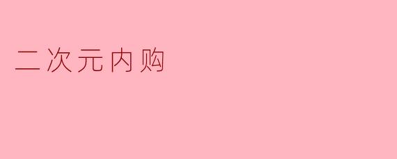二次元内购