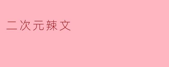 二次元辣文
