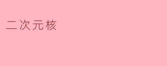 二次元核