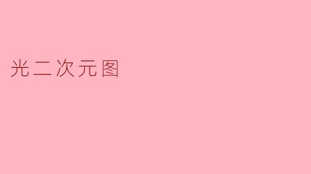 光二次元图