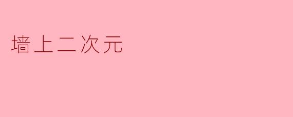 墙上二次元