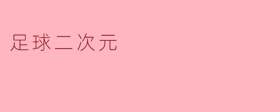 足球二次元