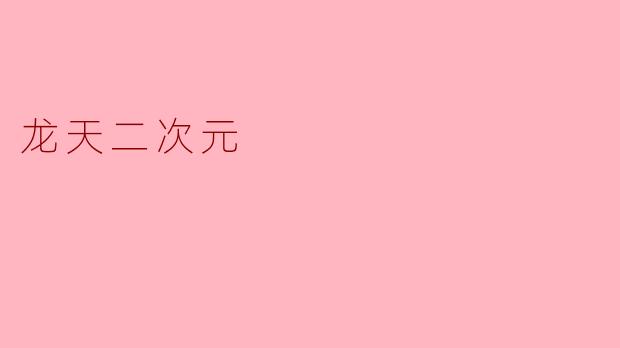 龙天二次元