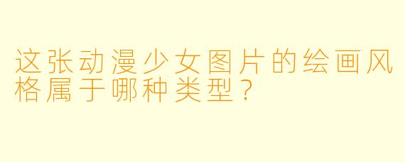这张动漫少女图片的绘画风格属于哪种类型？