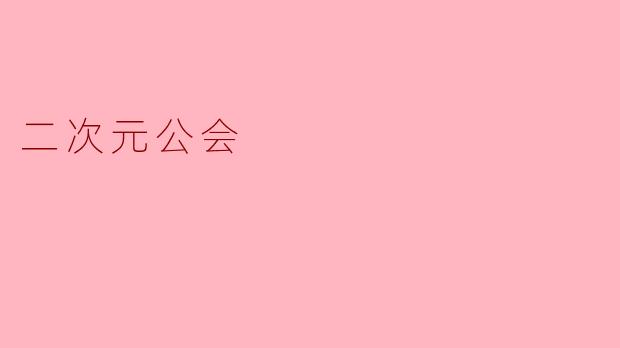 二次元公会