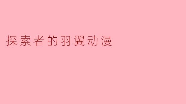 探索者的羽翼动漫