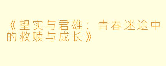 《望实与君雄：青春迷途中的救赎与成长》