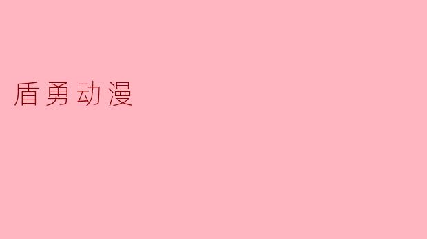 盾勇动漫