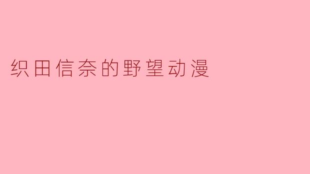 织田信奈的野望动漫