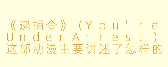 《逮捕令》（You'reUnderArrest）这部动漫主要讲述了怎样的故事？