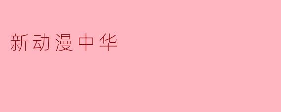 新动漫中华