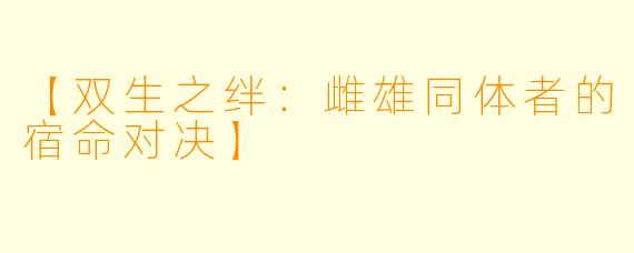 【双生之绊：雌雄同体者的宿命对决】