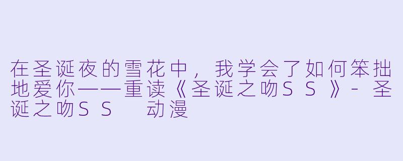 在圣诞夜的雪花中，我学会了如何笨拙地爱你——重读《圣诞之吻SS》