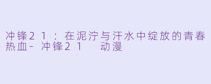 冲锋21：在泥泞与汗水中绽放的青春热血-冲锋21 动漫