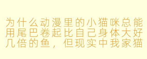 为什么动漫里的小猫咪总能用尾巴卷起比自己身体大好几倍的鱼，但现实中我家猫连一根逗猫棒都抓不稳？